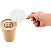 COFFEE STENCIL (85MM) - SMILEY FACE - Mabrook Hotel Supplies